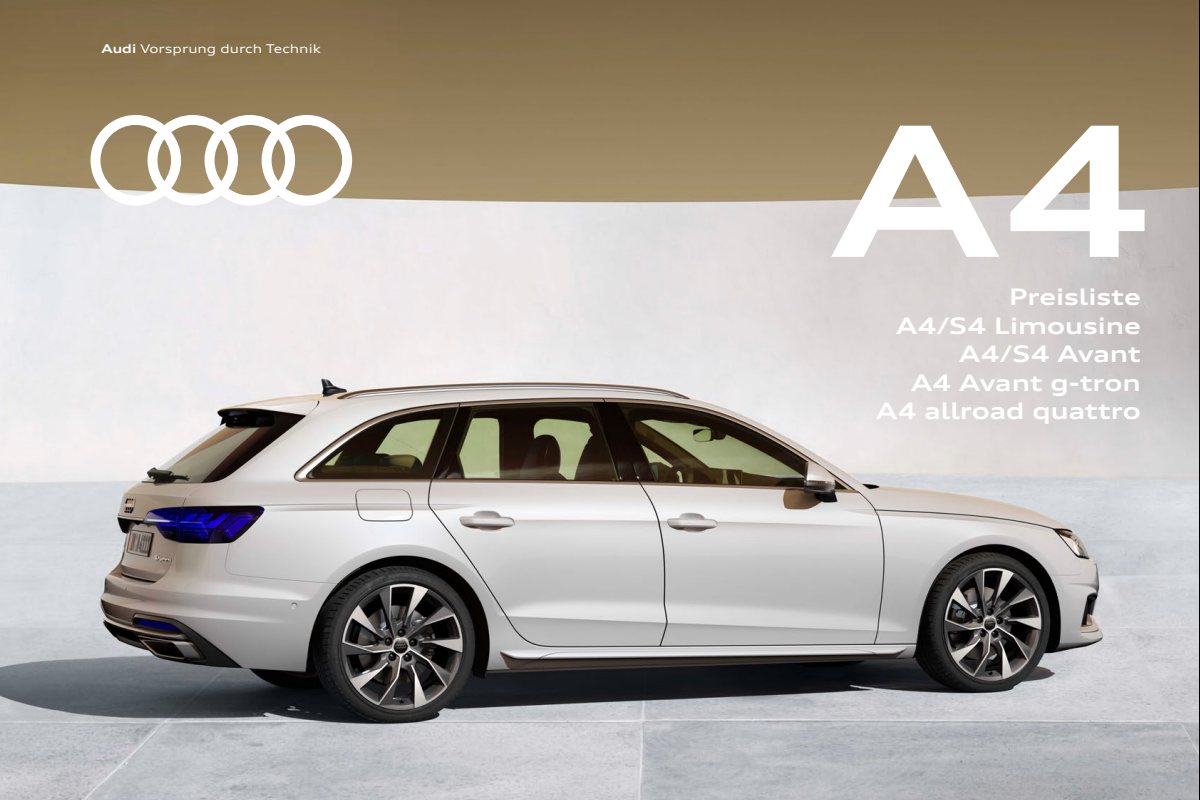 2023 – A4 Model Range (DE) Preview Page 1