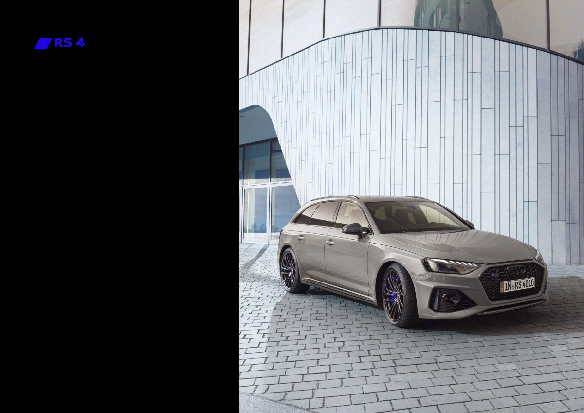2024 – RS4 Avant (ZA) Preview Page 2