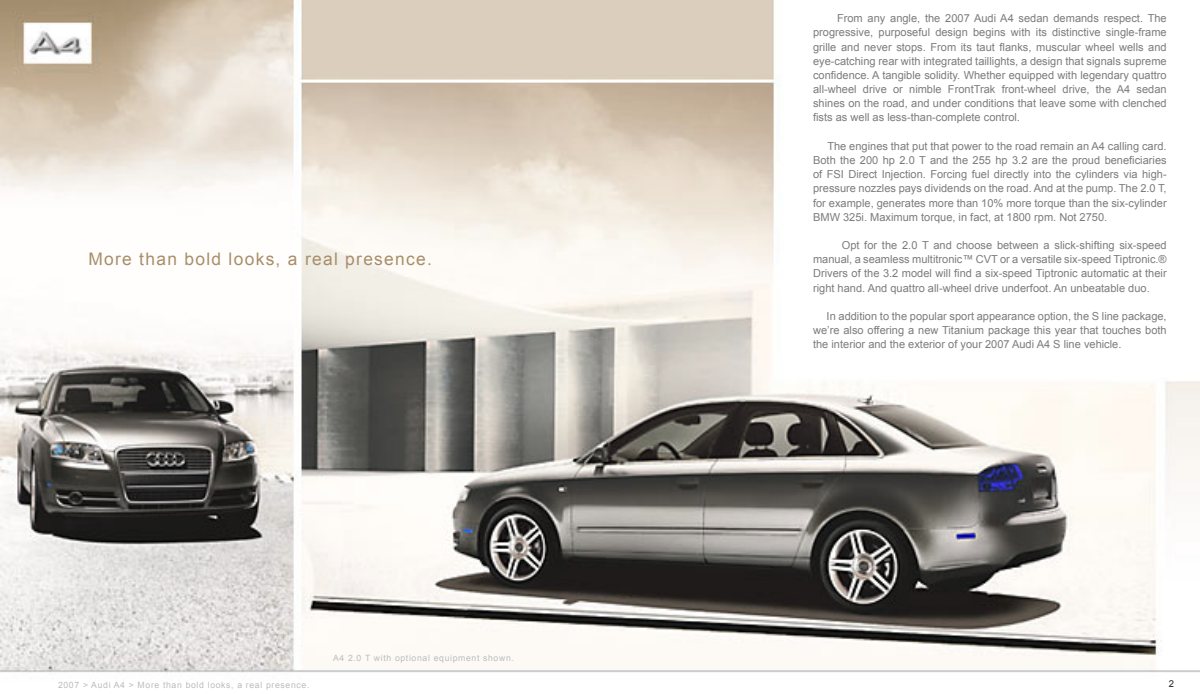 2007 – A4 Sedan & Avant (US) Preview Page 2