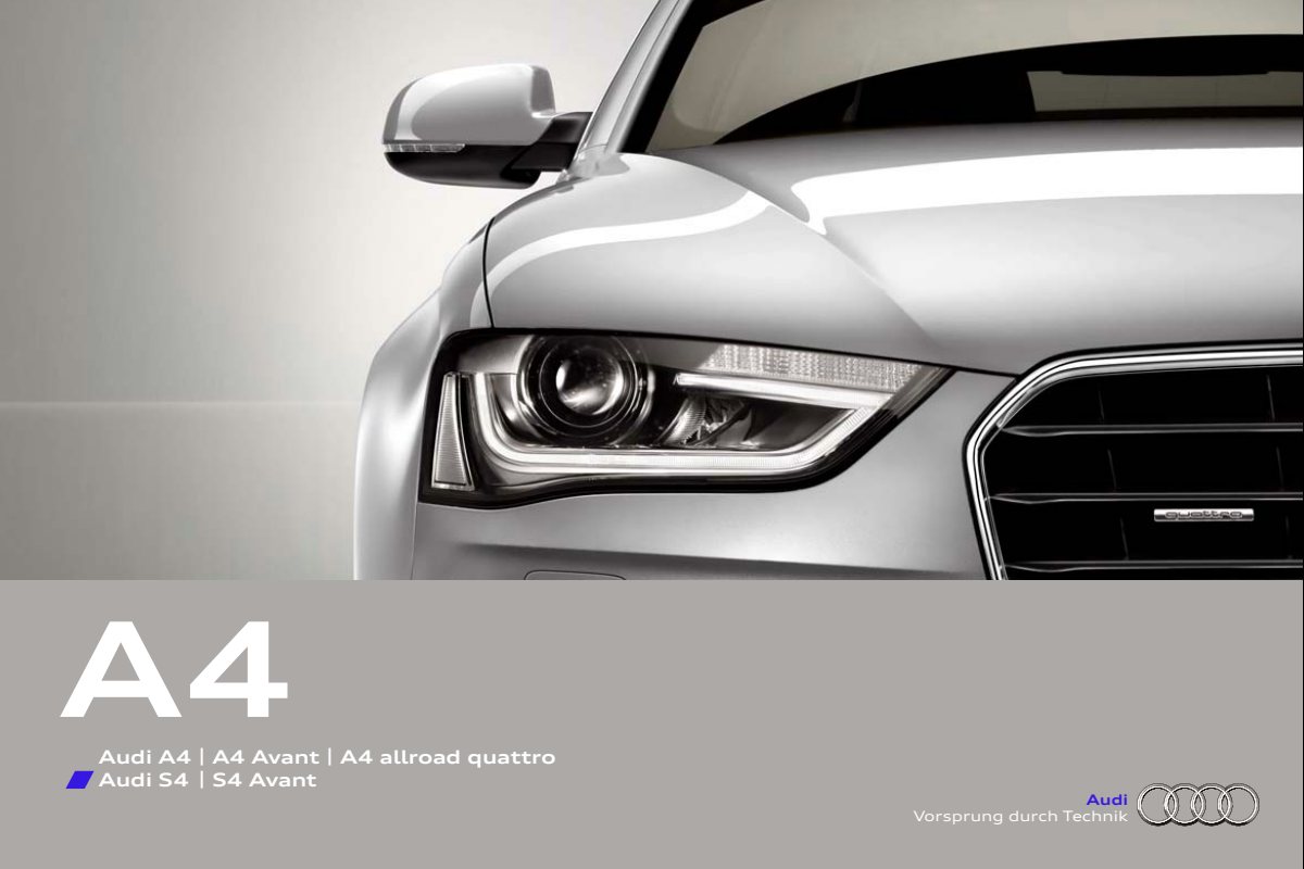 2011 – A4 Sedan & Avant (DE) Preview Page 1