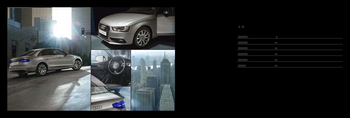 2012 – A4 L Sedan (CN) Preview Page 3
