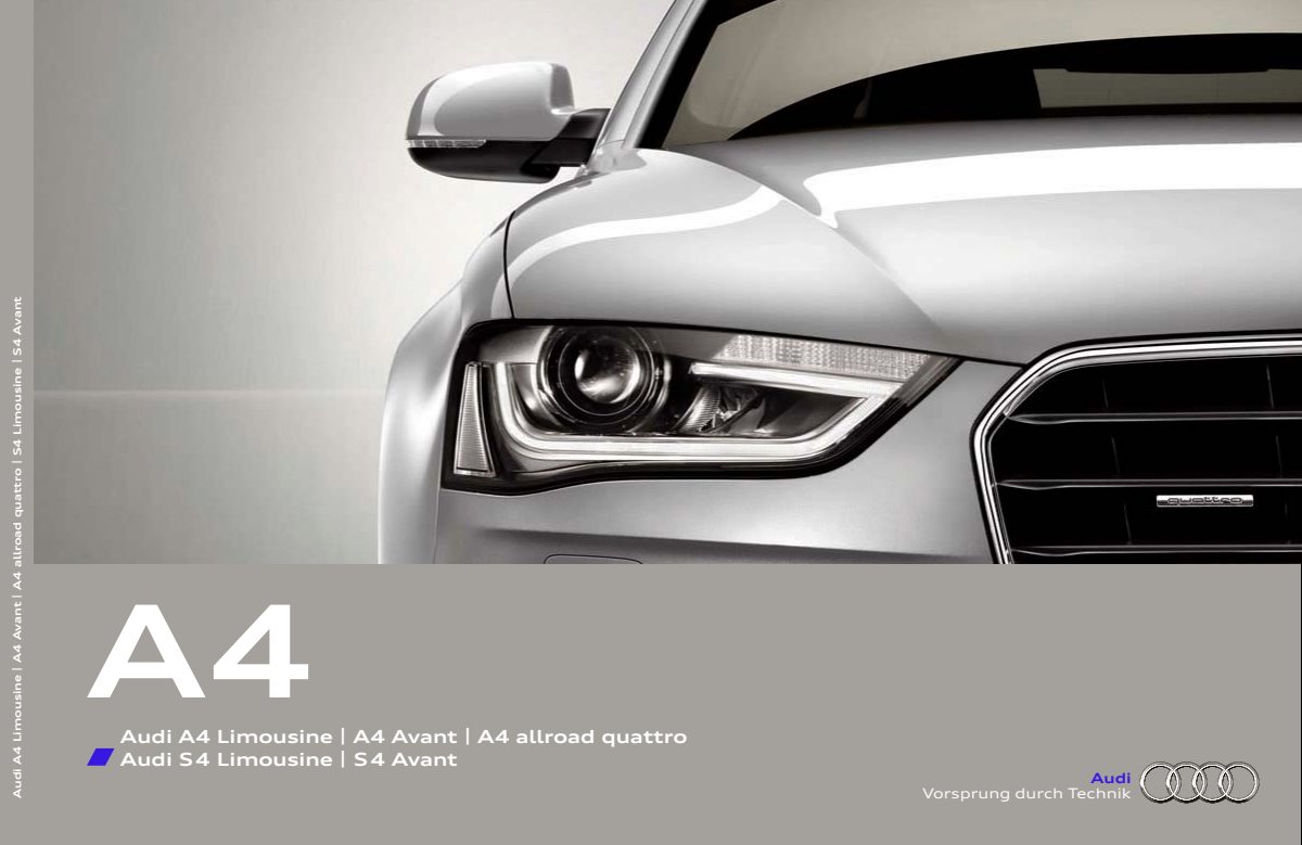 2013 – A4 Sedan & Avant (DE) Preview Page 1