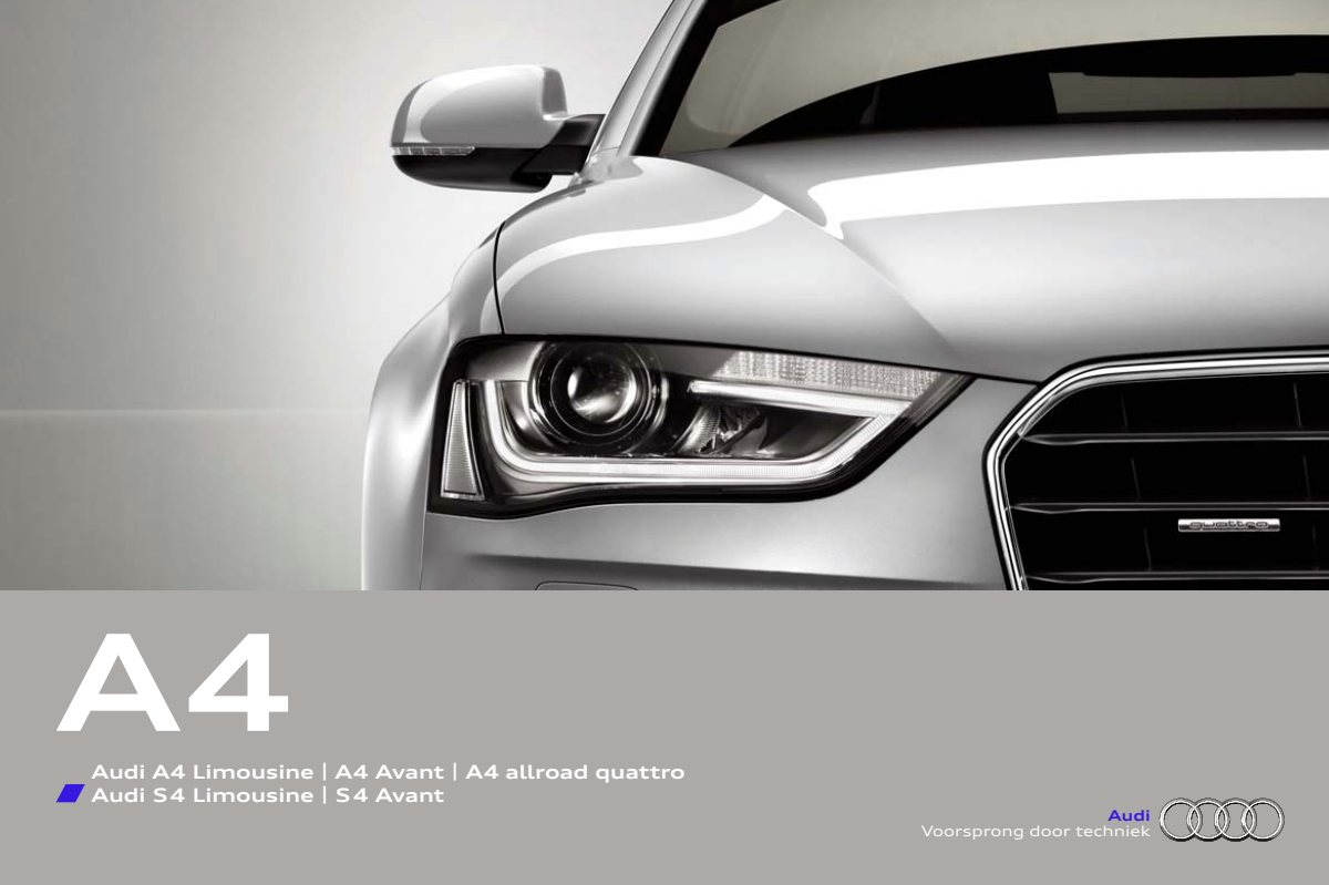 2014 – A4 Sedan & Avant (NL) Preview Page 1