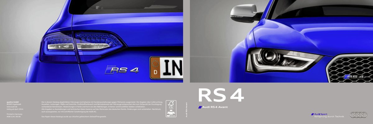 2014 – RS4 Avant (DE) Preview Page 1