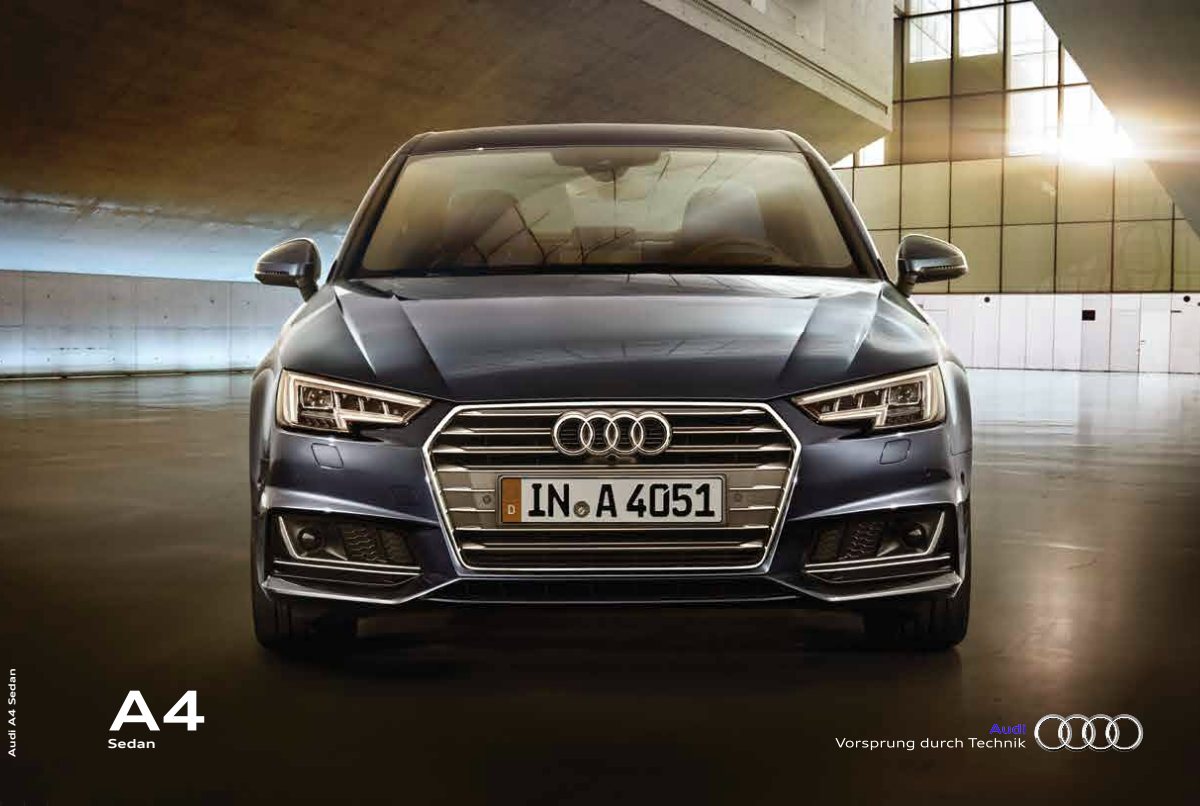2016 – A4 Sedan (IN) Preview Page 1
