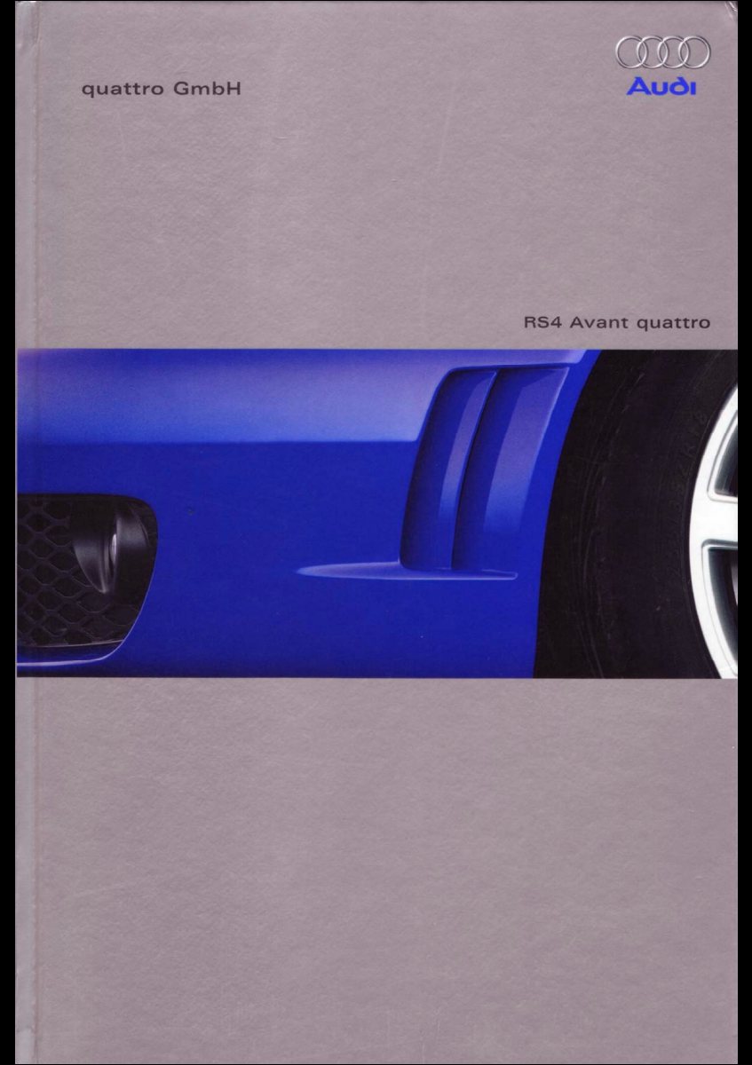 2000 – RS4 Avant (UK) Preview Page 1