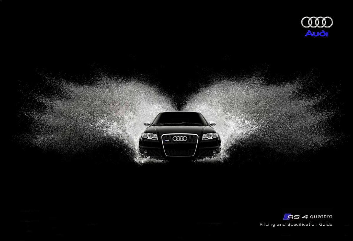 2006 – RS4 Saloon, Avant & Cabrio (UK) Preview Page 1