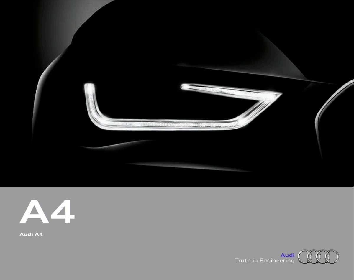 2014 – A4 Sedan (US) Preview Page 1