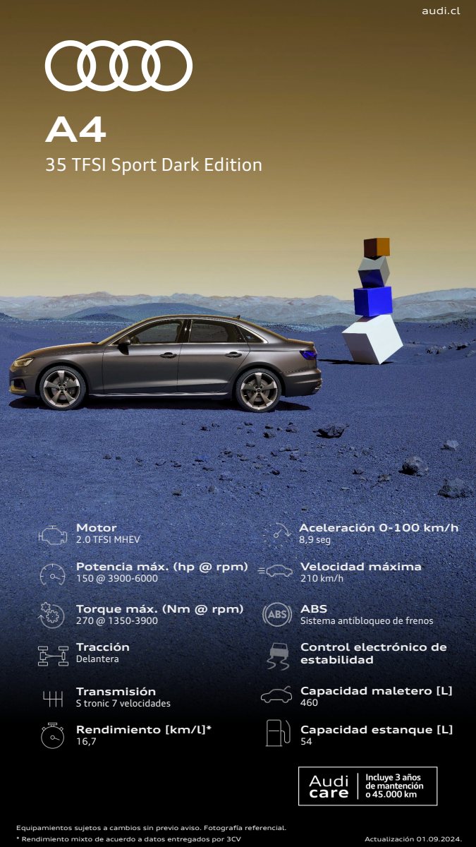 2024 – A4 Sedan Dark Edition (CL) Preview Page 1