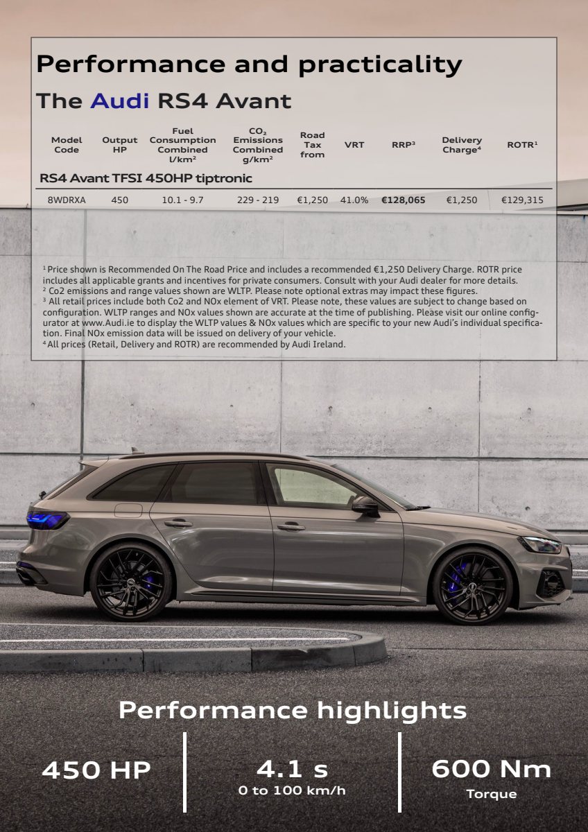 2024 – A4 Model Range (IE) Preview Page 4
