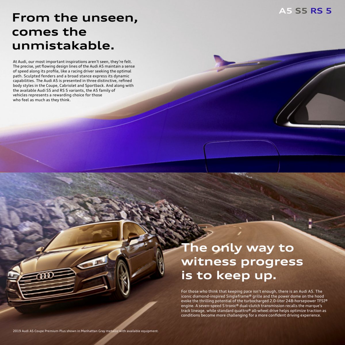 2019 – A5 Model Range (US) Preview Page 2