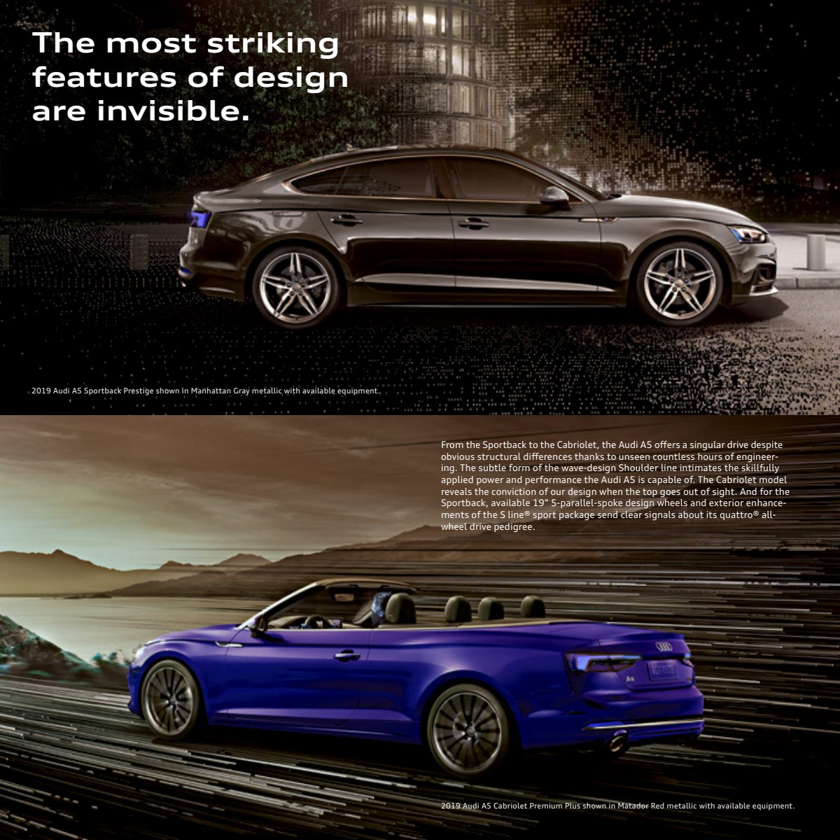 2019 – A5 Model Range (US) Preview Page 3