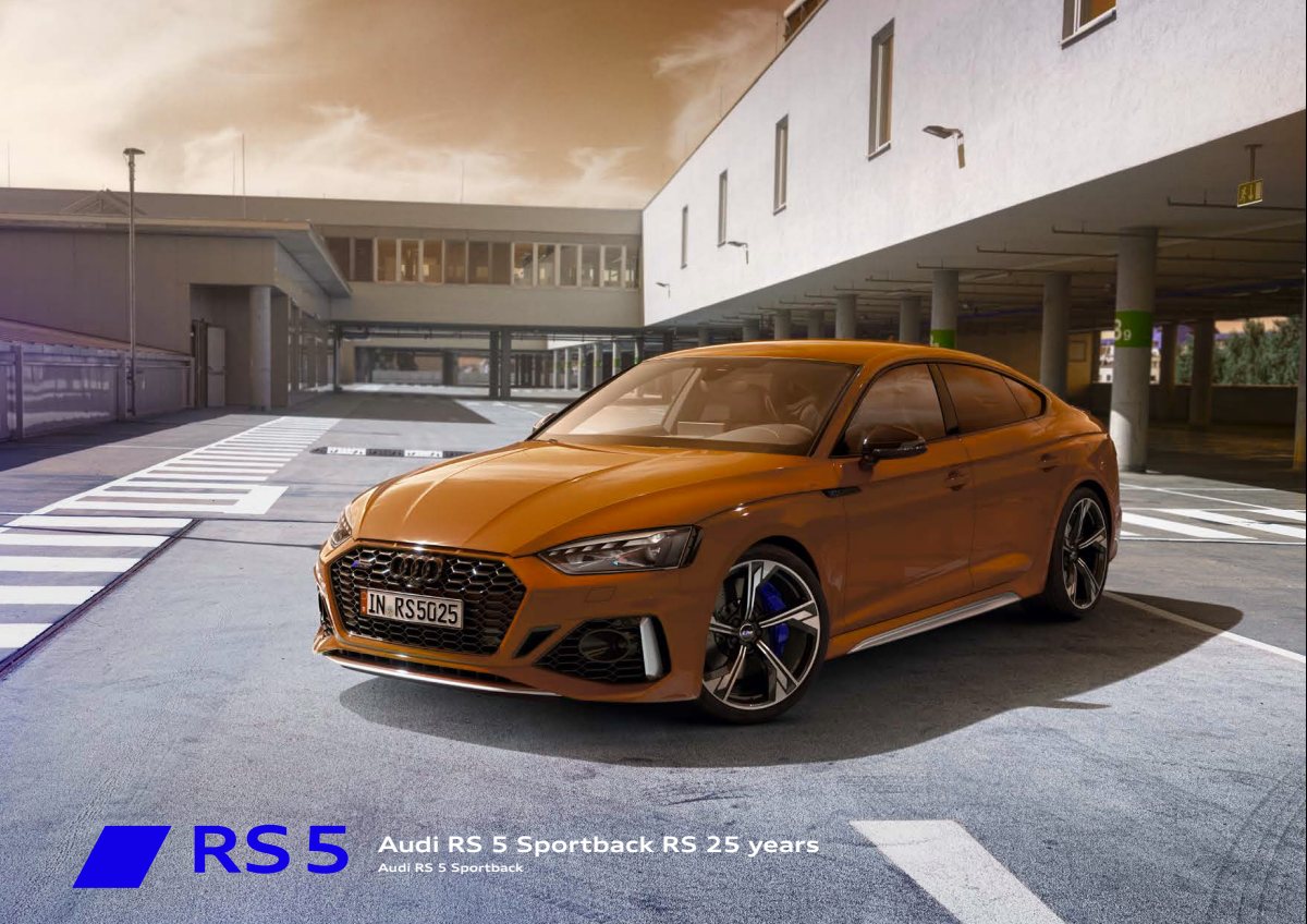 2020 – RS5 Sportback RS 25 Years (JP) Preview Page 1