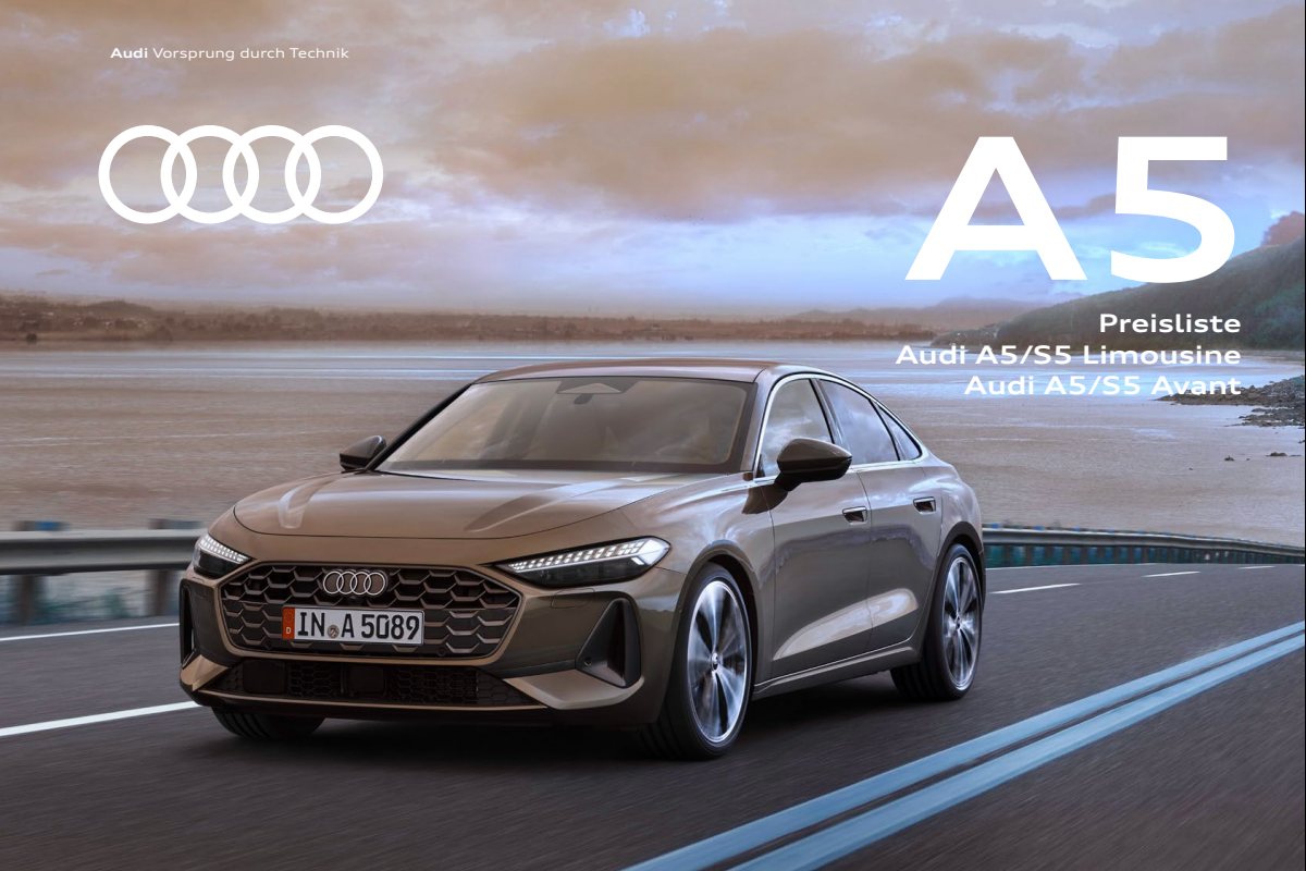 2025 – A5 Sedan & Avant (DE) Preview Page 1