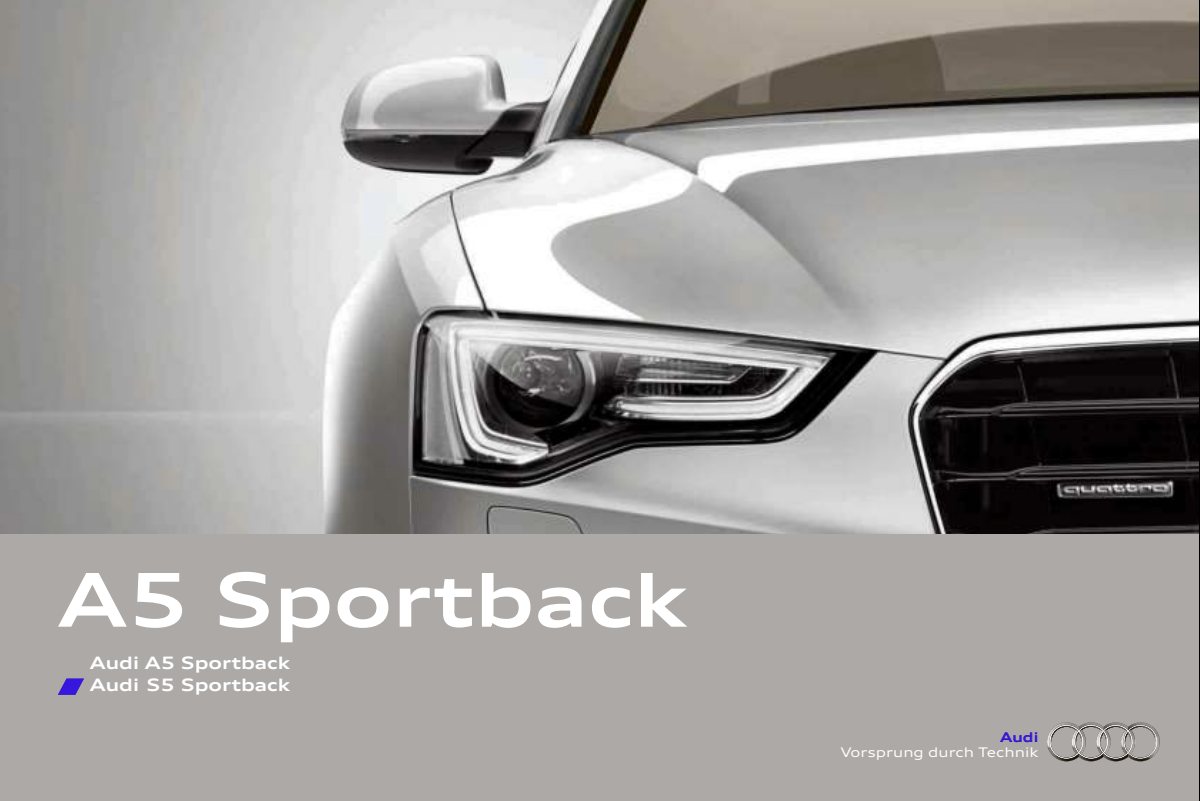 2015 – A5 Sportback (DE) Preview Page 1