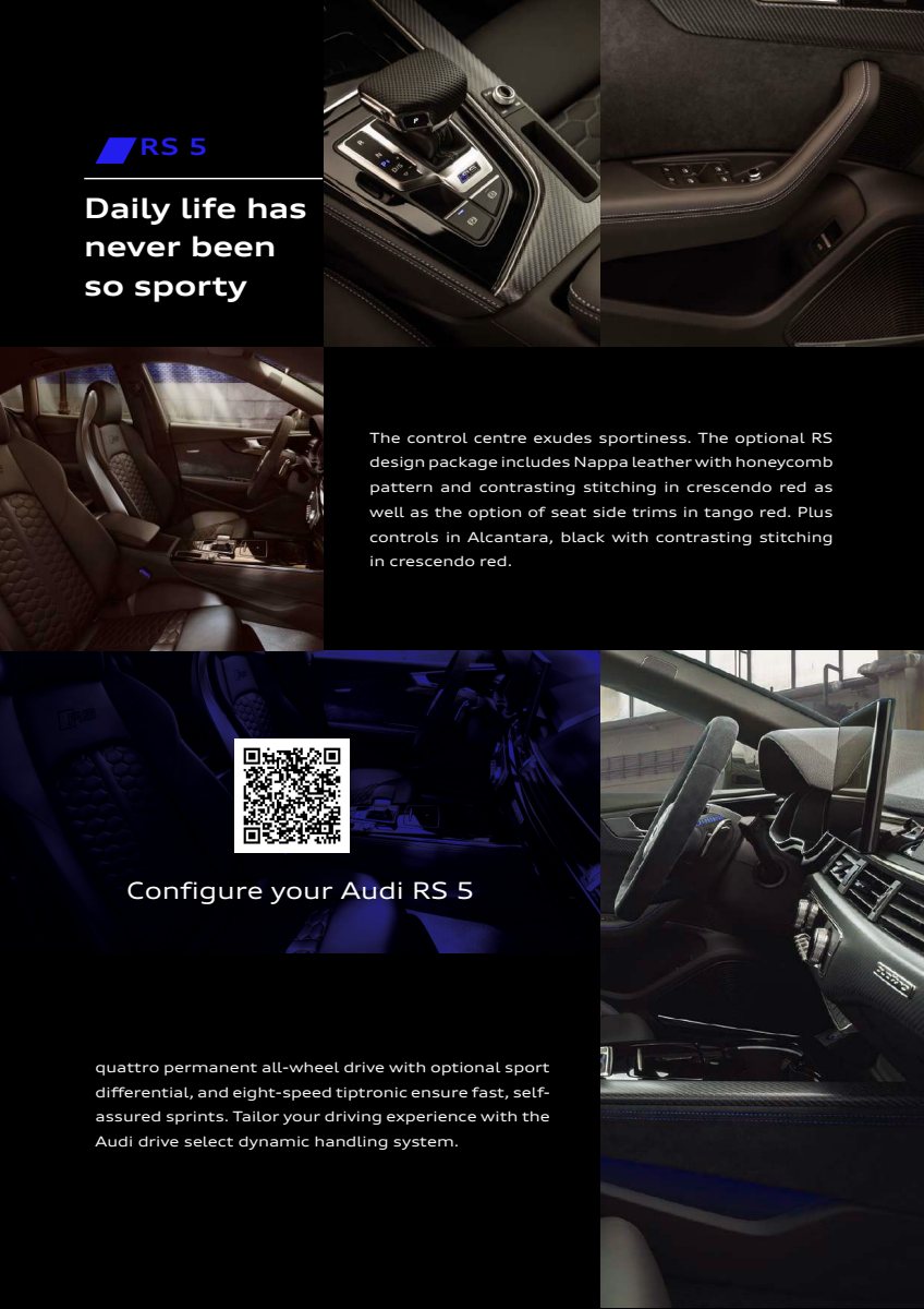 2022 – RS5 Sportback (ME) Preview Page 2