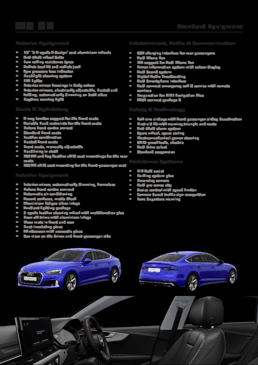 2024 – A5 & RS5 Sportback (IE) Preview Page 4