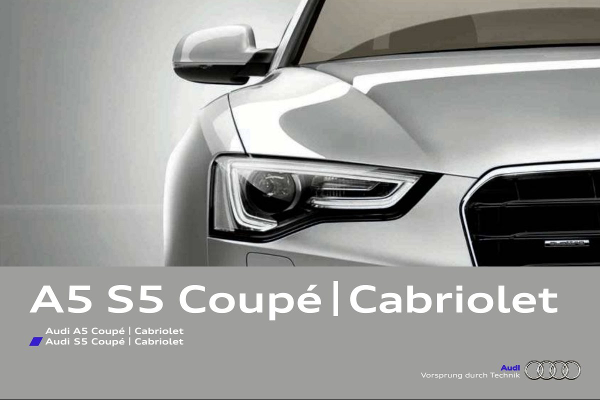 2012 – A5 Coupe & Cabrio (DE) Preview Page 1