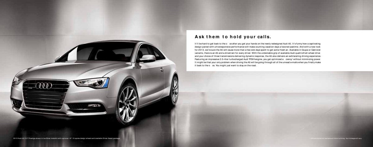 2013 – A5 Coupe & Cabrio (US) Preview Page 2