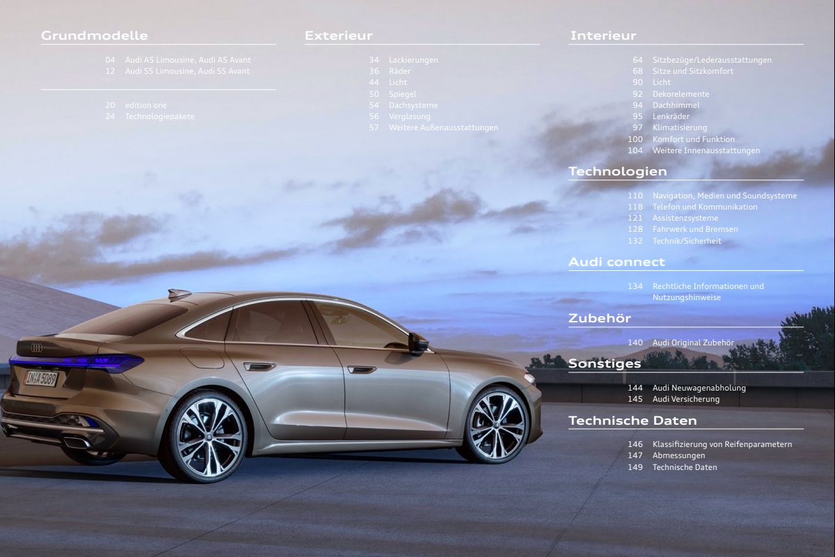 2024 – A5 Sedan & Avant (DE) Preview Page 3