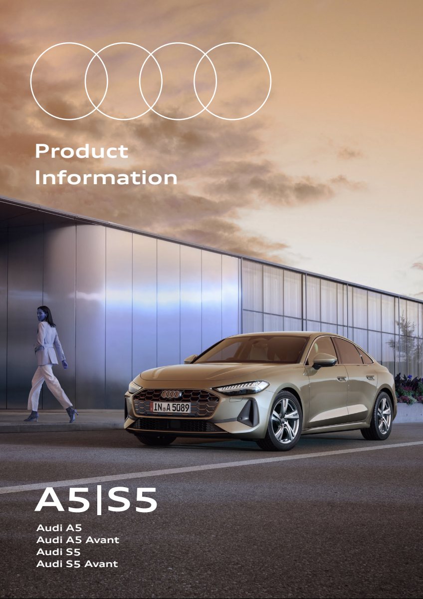 2025 – A5 Sedan & Avant (JP) Preview Page 1