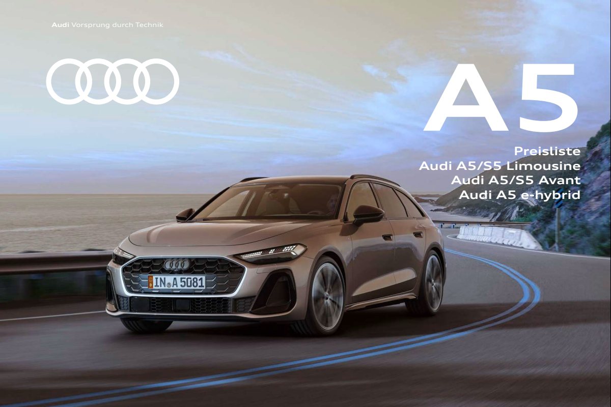 2026 – A5 Sedan & Avant (DE) Preview Page 1