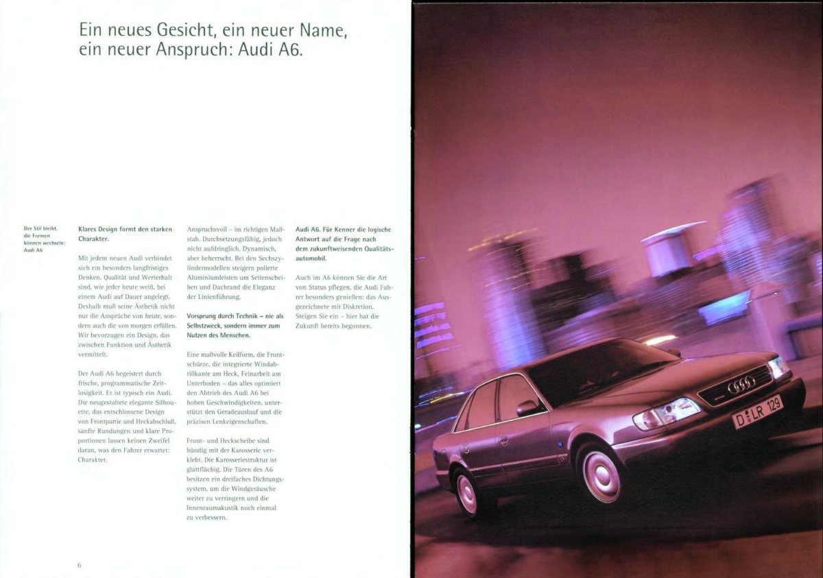 1994 – A6 Sedan & Avant (DE) Preview Page 4