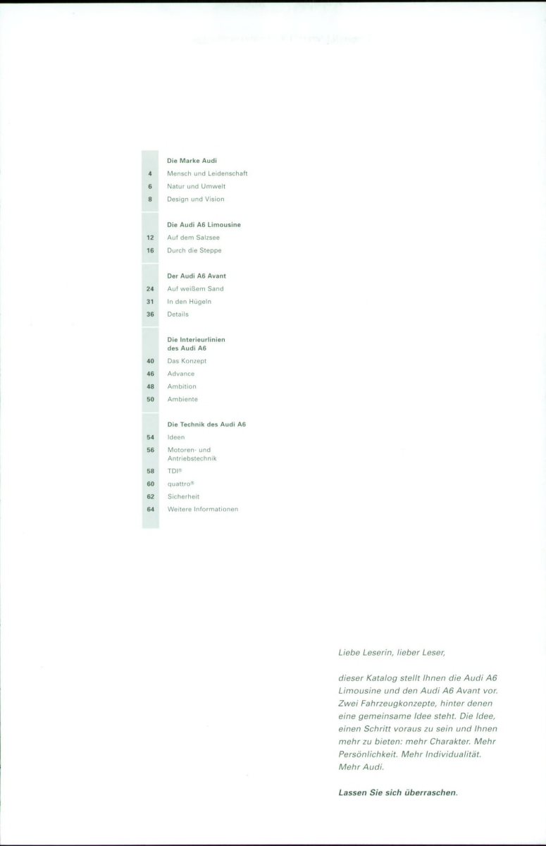 1998 – A6 Sedan & Avant (DE) Preview Page 5