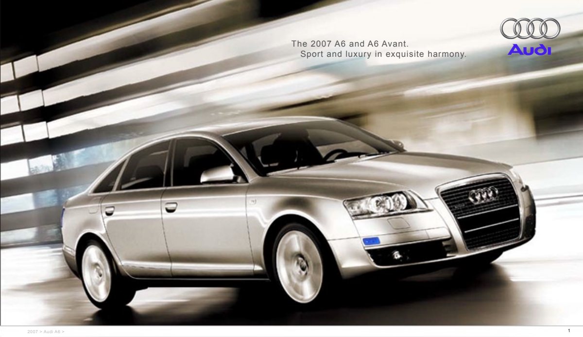 2007 – A6 Sedan & Avant (US) Preview Page 1