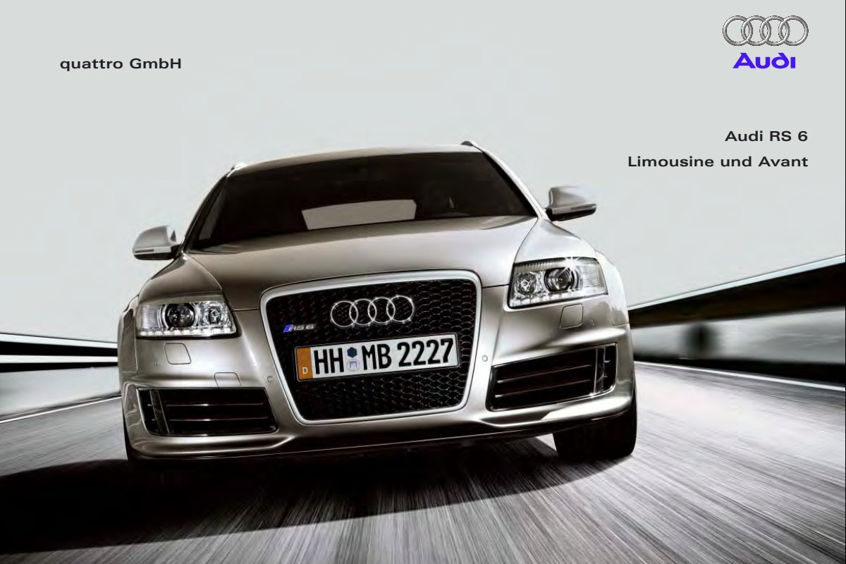 2008 – RS6 Sedan & Avant (DE) Preview Page 1