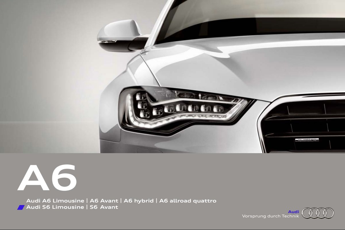 2012 – A6 Sedan & Avant (DE) Preview Page 1