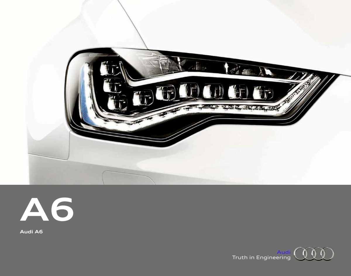 2013 – A6 Sedan (US) Preview Page 1