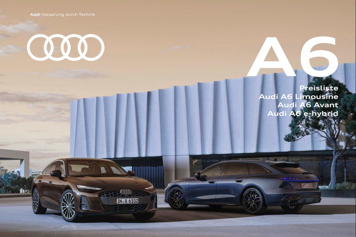 2025 – A6 Sedan & Avant (DE) Preview Page 1
