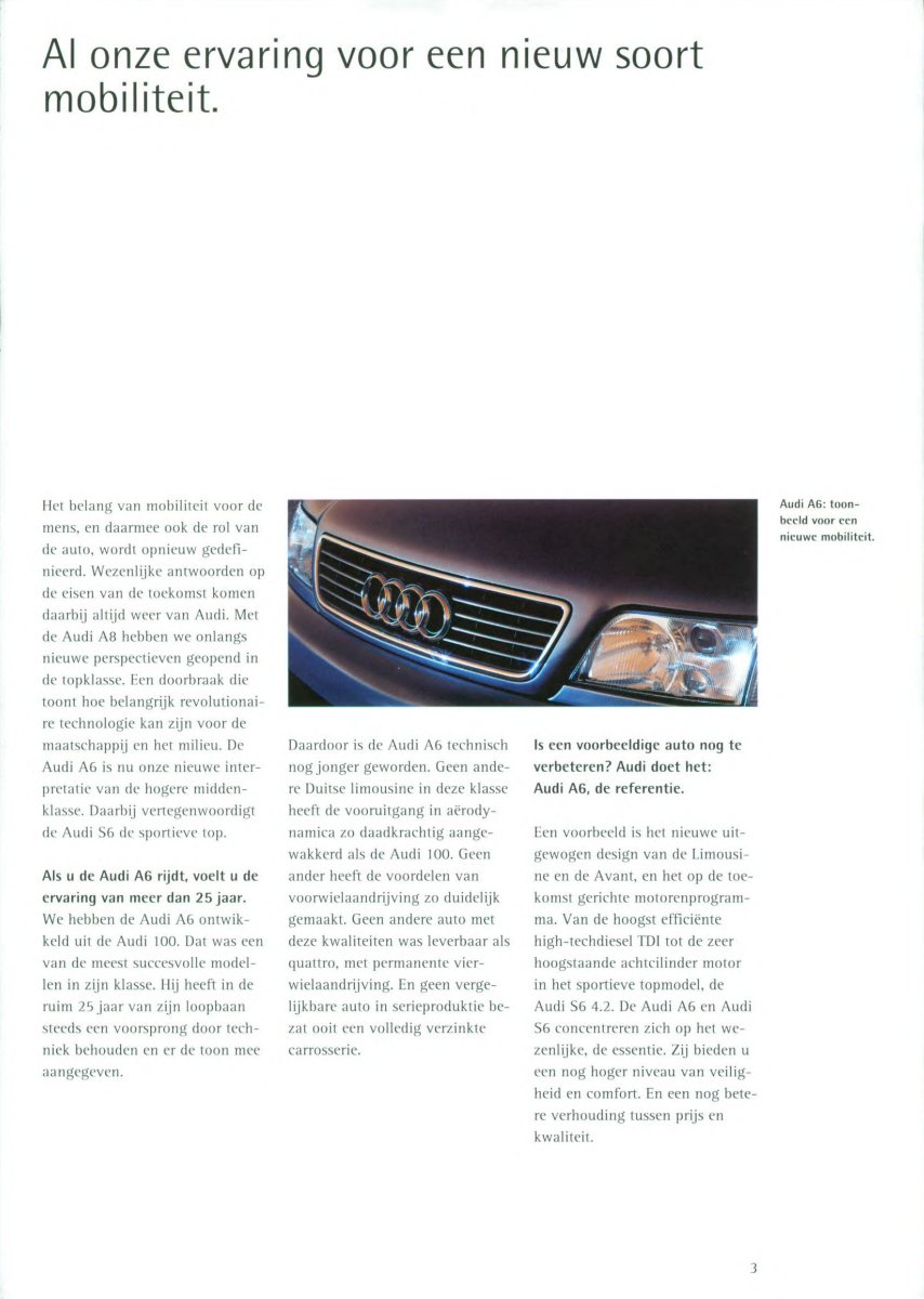 1995 – A6 Sedan & Avant (NL) Preview Page 3