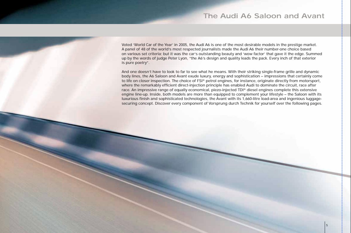 2006 – A6 Sedan & Avant (UK) Preview Page 5