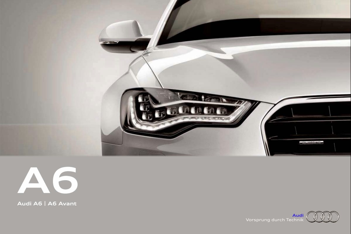 2011 – A6 Sedan & Avant (DE) Preview Page 1