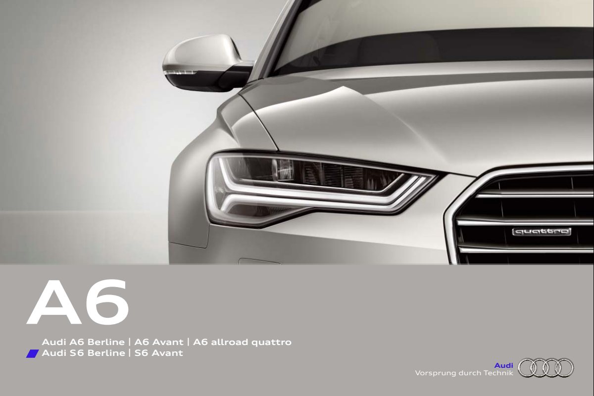 2015 – A6 Model Range (FR) Preview Page 1