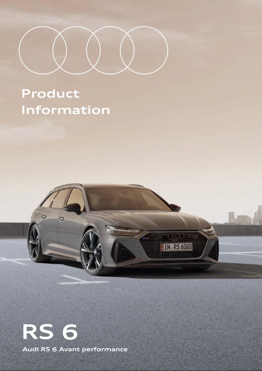 2025 – RS6 Avant Performance (JP) Preview Page 1