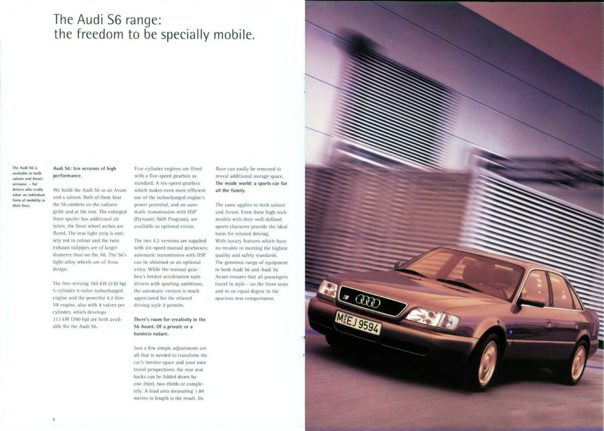 1994 – S6 Sedan & Avant (INT) Preview Page 3