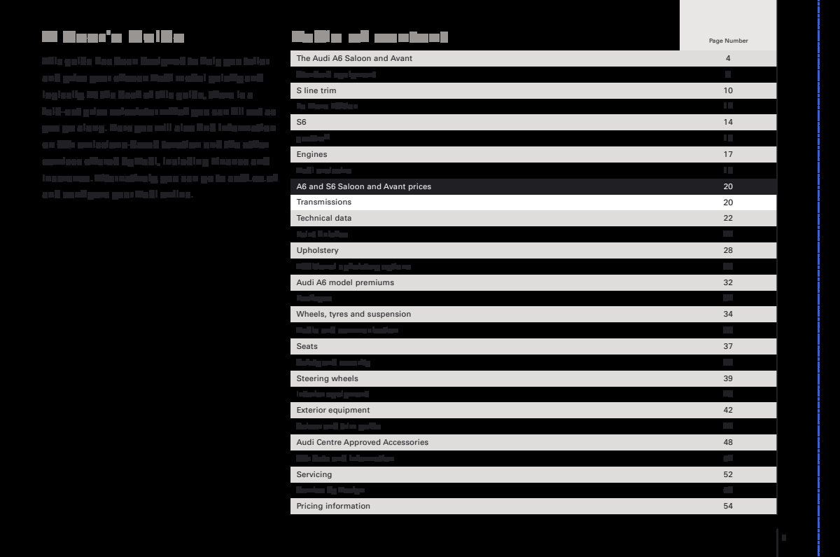 2007 – A6 Sedan & Avant (UK) Preview Page 3