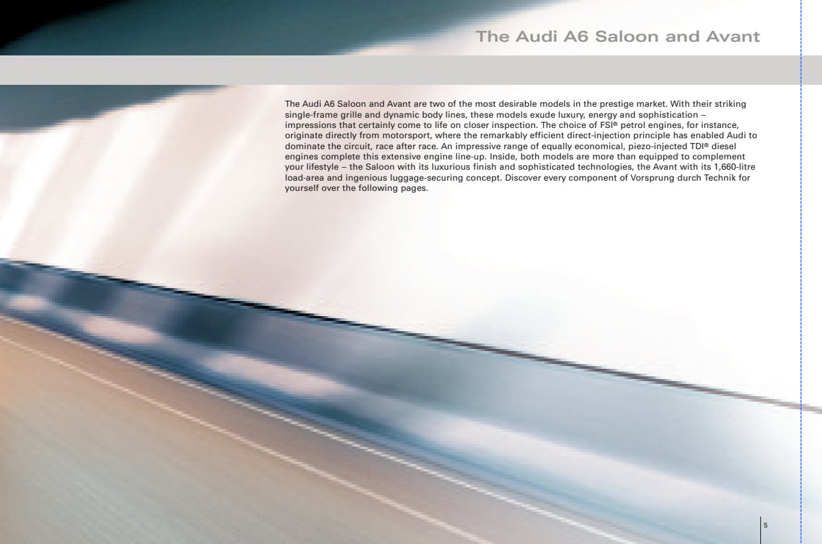 2007 – A6 Sedan & Avant (UK) Preview Page 5