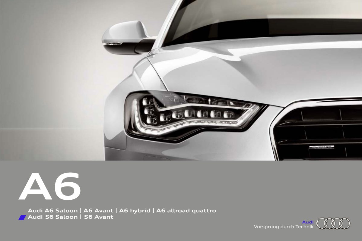 2013 – A6 Model Range (INT) Preview Page 1