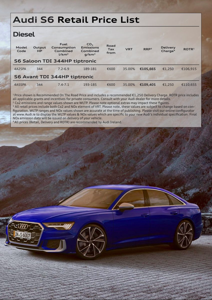 2024 – A6 Model Range (IE) Preview Page 4