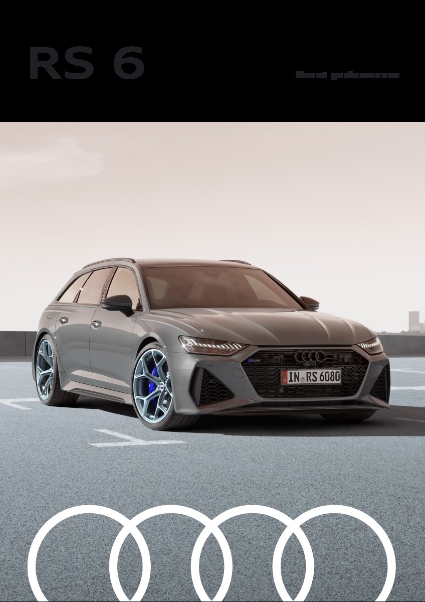 2024 – RS6 Avant Performance (MY) Preview Page 1