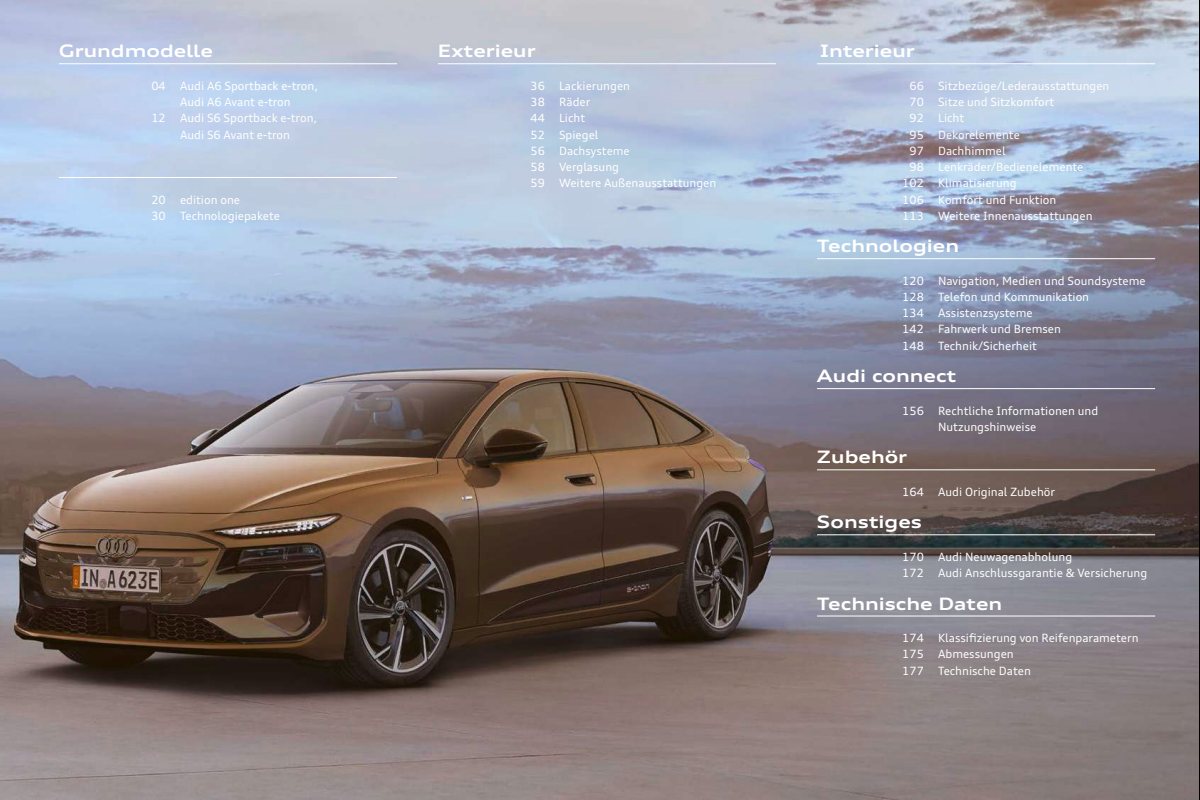 2025 – A6 e-tron Sportback & Avant (DE) Preview Page 3