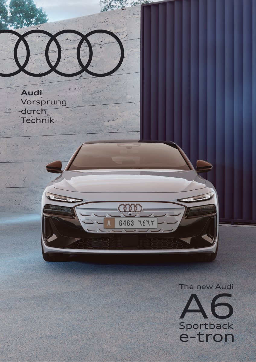 2025 – A6 e-tron Sportback (ME) Preview Page 1