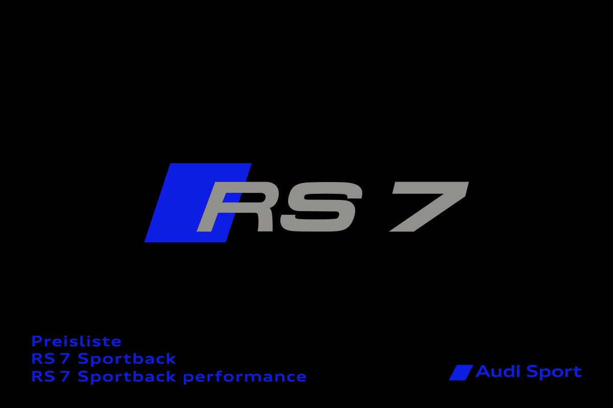 2022 – RS7 Sportback (DE) Preview Page 1