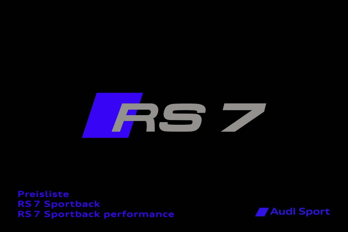 2024 – RS7 Sportback (DE) Preview Page 1