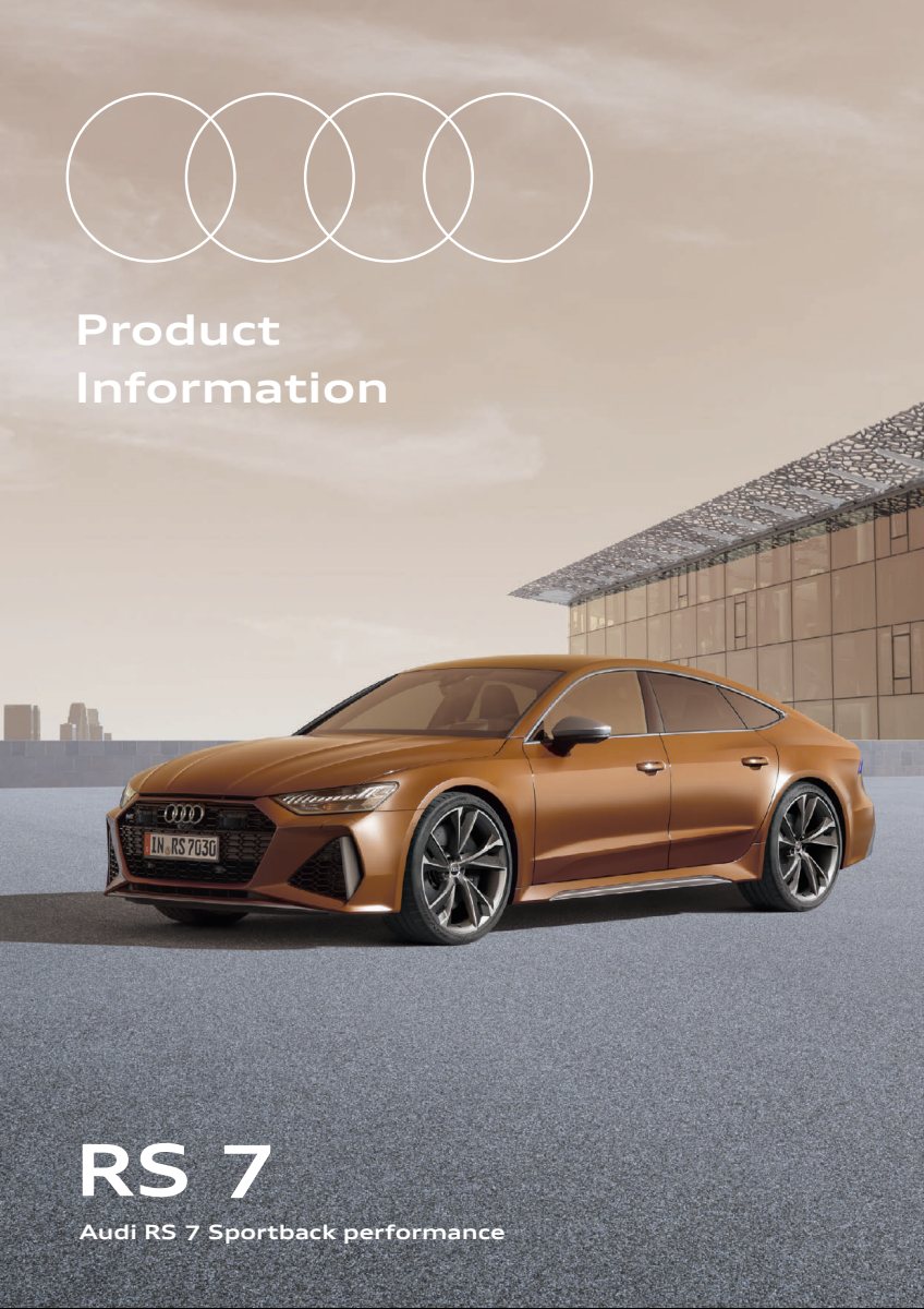 2025 – RS7 Sportback Performance (JP) Preview Page 1