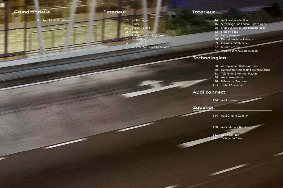 2023 – A7 & S7 Sportback (DE) Preview Page 3